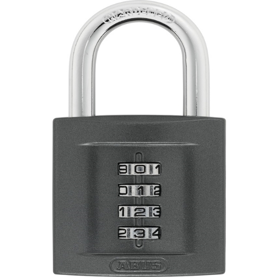 Hänglås 158/50 M/4 Kodhjul Härdad.B. ABUS Svart BF