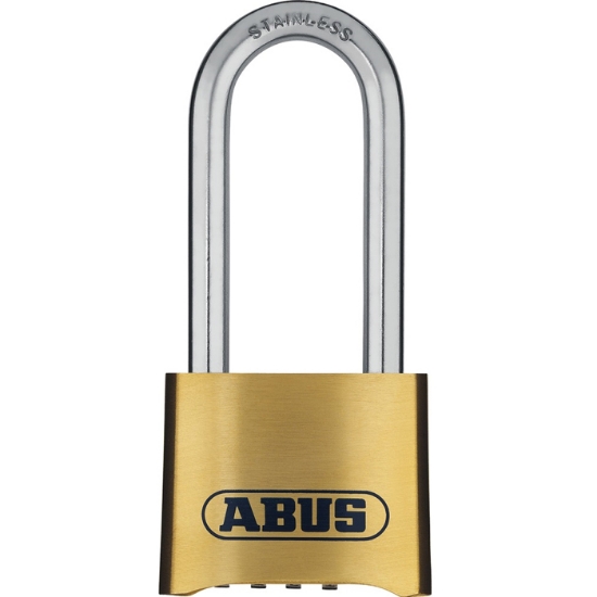 Hänglås 180IB/50HB63 M/4 Kodhjul MARINE ABUS rostfri.B. mässing BF