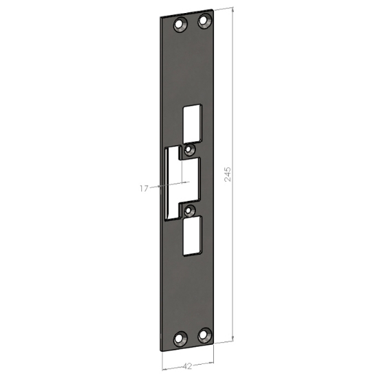 Stolpe  SA31-17 plan rostfri