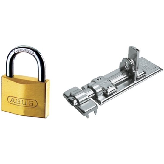 Hänglås M/ hasp 300/100+65/35 ABUS ST.Galv BF