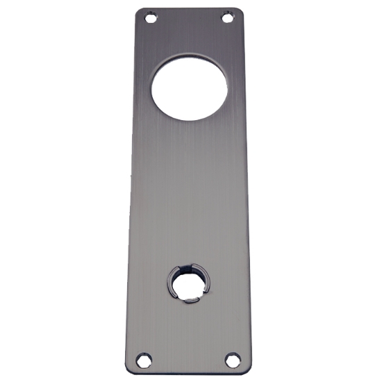 Täckskylt 550C trycke + 40,5mm hål rostfritt.PVD.mattsvart