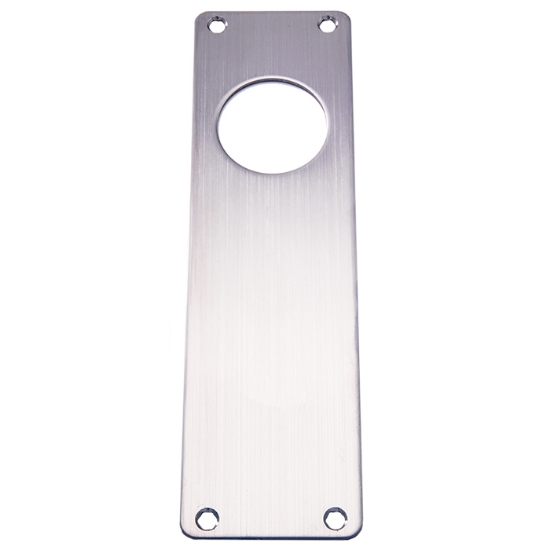 Täckskylt 550K 1X40,5MM hål rostfritt.M.PVD.KLAR
