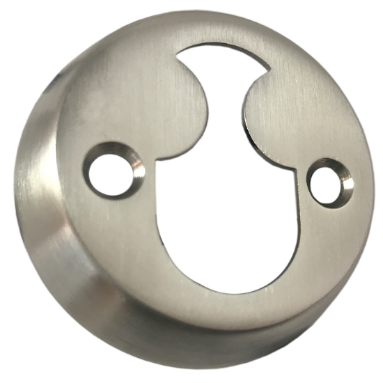 Cylinderskylt 569-8mm rokoko rostfrimatt