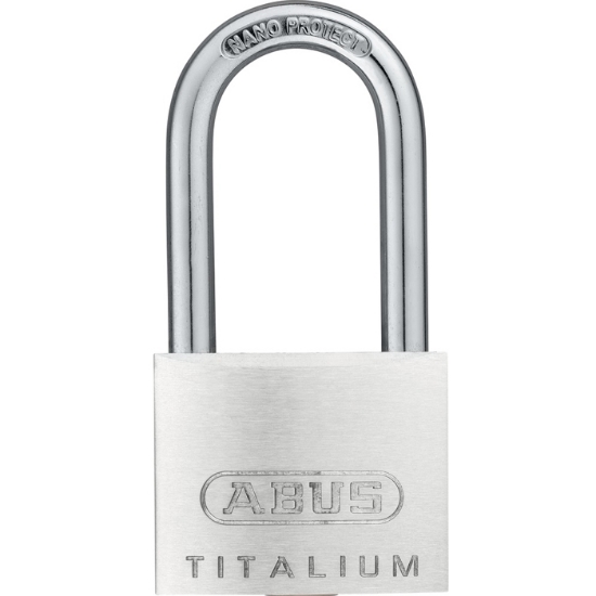 Hänglås 64TI/20 TWINS ABUS Nano Härdad.B.alu.titanium BF