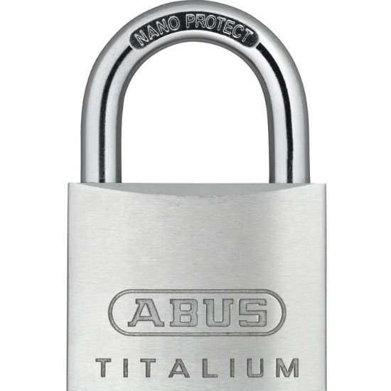 Hänglås 64TI/30 TWINS ABUS Nano Härdad.B.alu.titanium BF