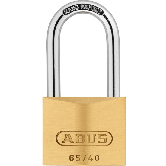 Hänglås 65/40HB40 ABUS Härdad.B. mässing. SV