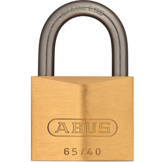 Hänglås 65IB/40 ABUS FG.1 rostfri.B. mässing. bf