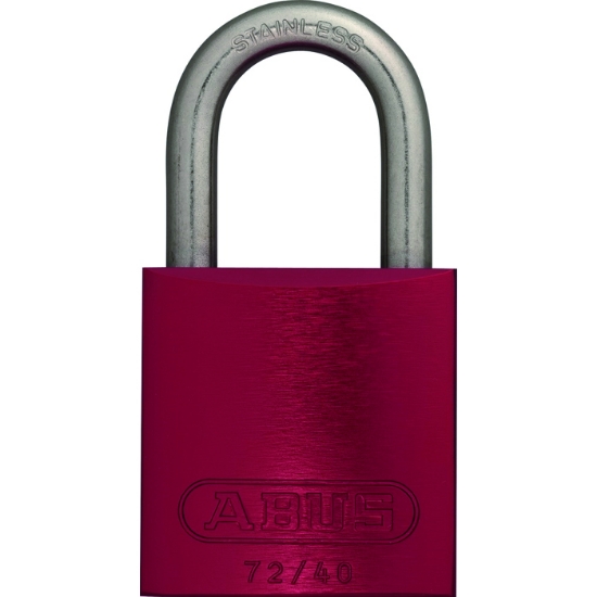 Hänglås 72IB/40 IP KA....... ABUS alu.Röd