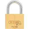 Hänglås 75/50EC IP ABUS Härdad.B. mässing.
