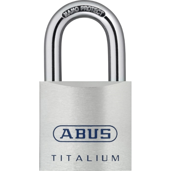 Hänglås 80TI/50 ABUS Härdad.B.alu.titanium BF