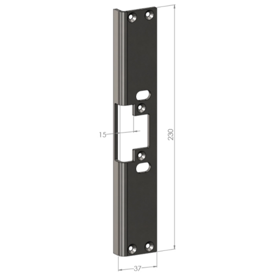 Stolpe  SA24 vinklad rostfri