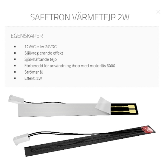Värmetejp, Safetron
