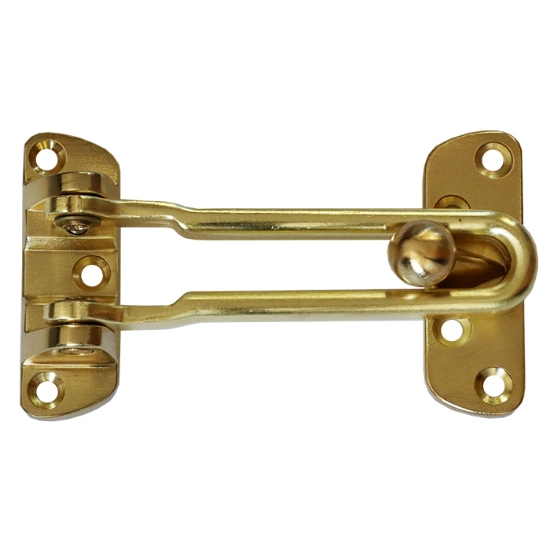 Dörrspärr 2701-22 ut, genomgående skruv, mattmässing BF