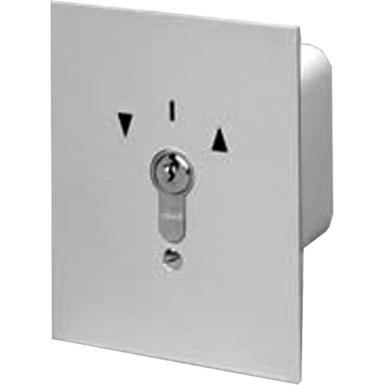 Nyckelbrytare S-EPZ 2-2T/1N CN tvåvägs impuls (NO) M/nödstopp Infälld GEBA Silver