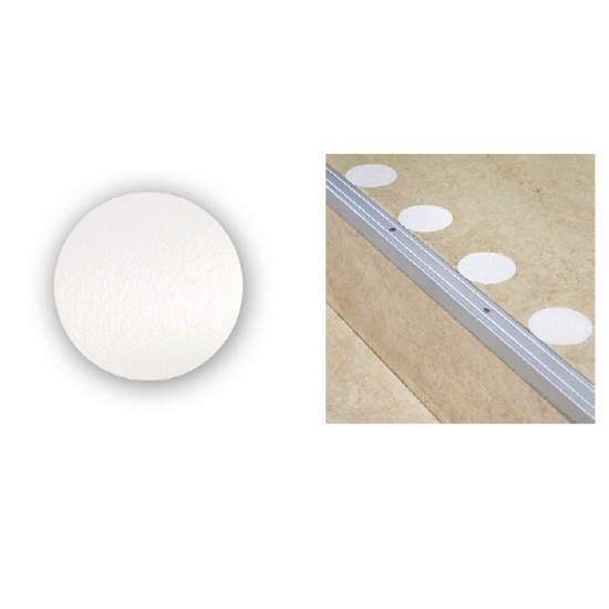 Kontrastmarkering för automatikdörr och trappa invändig vit