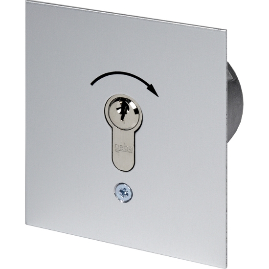 Nyckelbrytare MSR 1-1T envägs impuls (NO) Infälld GEBA Silver