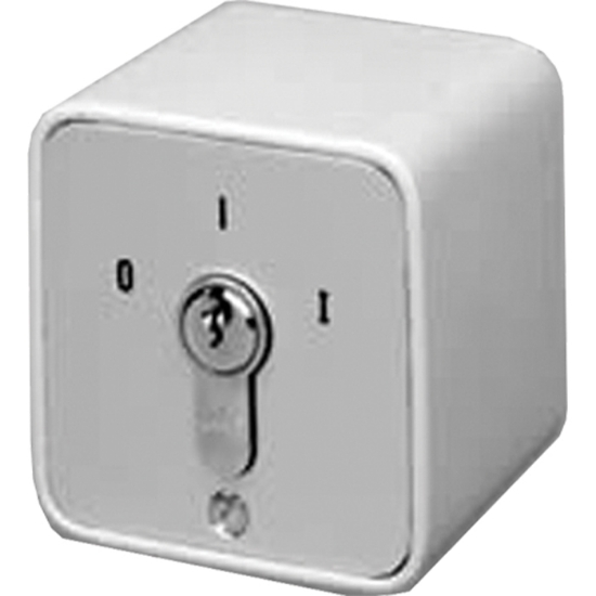 Nyckelbrytare S-APZ 1-1R AV/PÅ (NO) utanpåligande. GEBA Silver