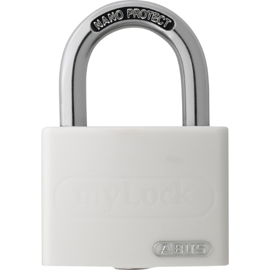 Hänglås T65AL/40 B Mylock ABUS alu.HVIT BF