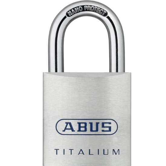 Hänglås 80TI/60 ABUS Härdad.B.alu.titanium BF