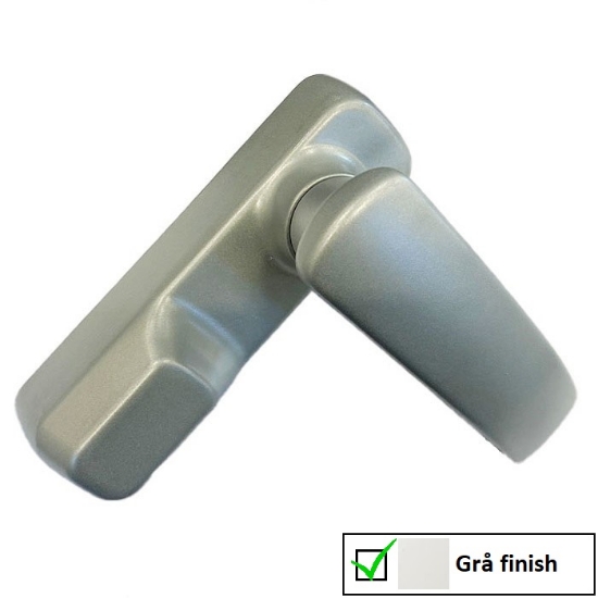 Utrymningsbeslag - ISEO 4001 - Utvändigt trycke utan lås för ISEO produkter. Grå finish.