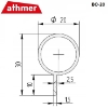 Athmer BO-20. L=1950mm, Ø=20mm, P=Silver (C-0)