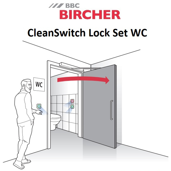 CleanSwitch Lock Set WC, Vit