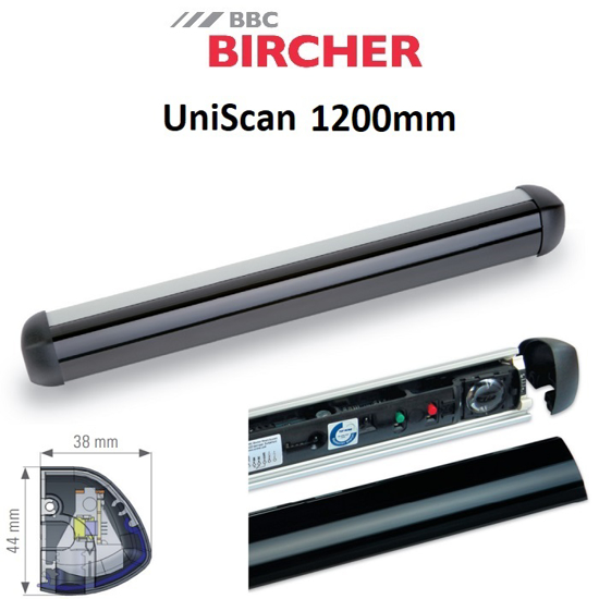 UniScan 1200mm, silver, metall loop, 1 optik