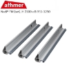 Athmer Nadi® FM (set), H 2100 x B 951-1250, P=Sliver (C-0)