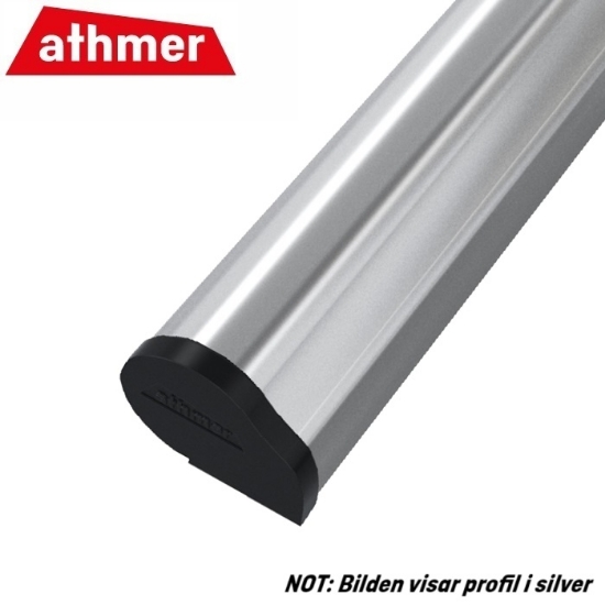 Athmer BA-20/22. 4-part. L=1735mm, P=Svart (RAL9005)