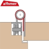 Athmer BD-23. L=1750mm, Ø=22mm (22-24mm), P=Sliver (C-0)