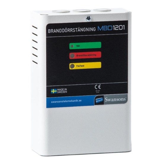 MBD1201 Branddörrstängning - Central